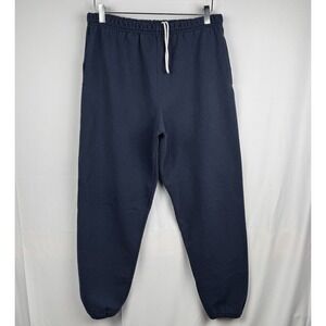 VTG Jeerzees Athletic Sweatpants Adult Medium Navy Blue Joggers Pockets